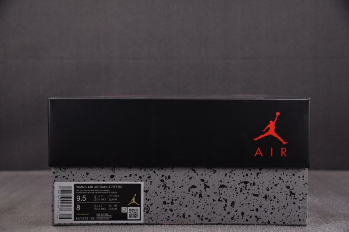 Air Jordan 4 Retro Pale Ivory Sierra Red (Women